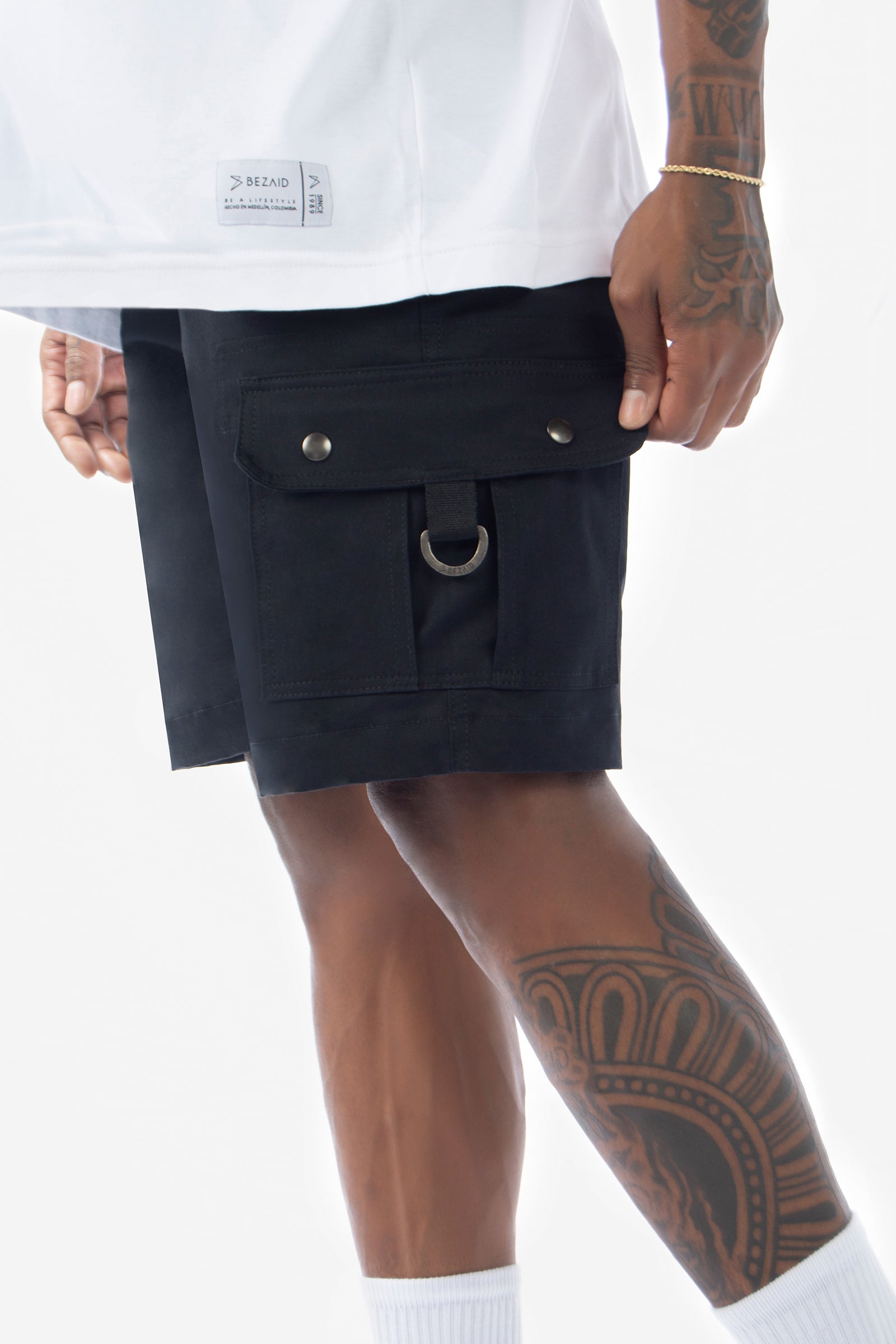 Short Cargo Xpand – Classic Fit, Black