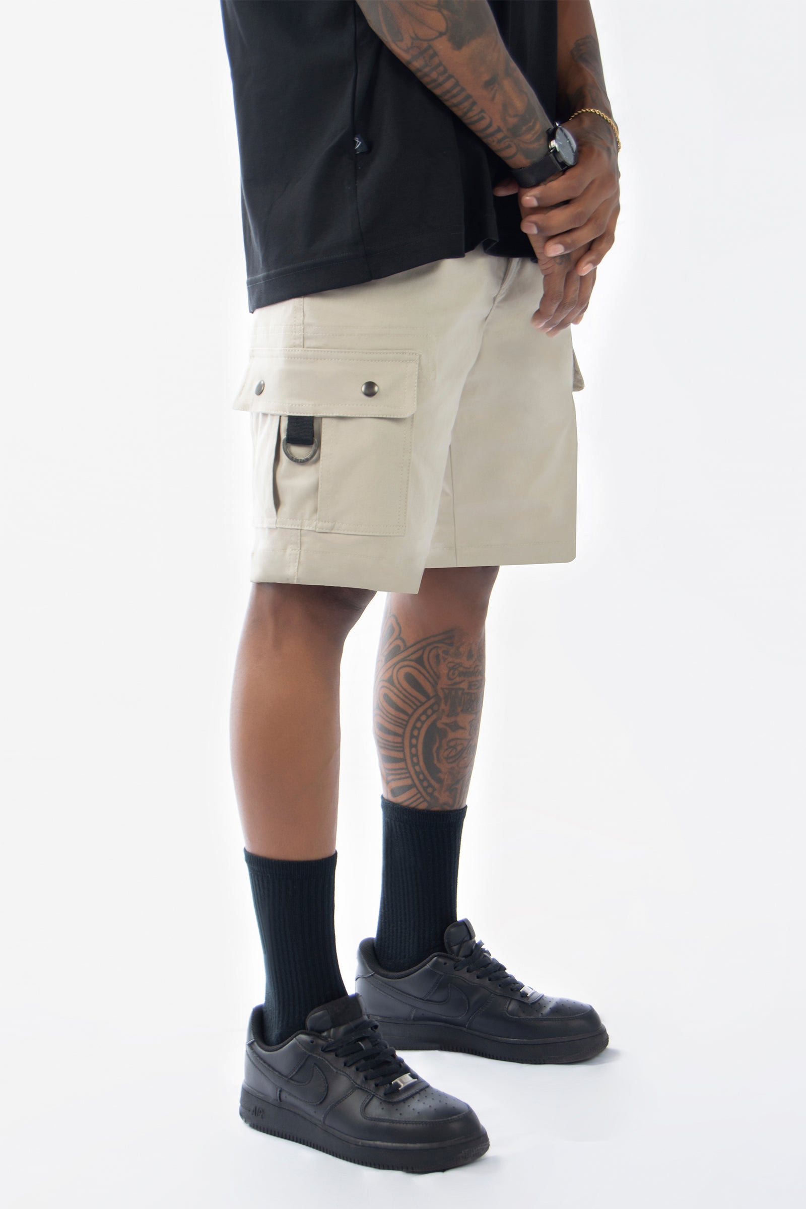 Short Cargo Xpand – Classic Fit, Beige