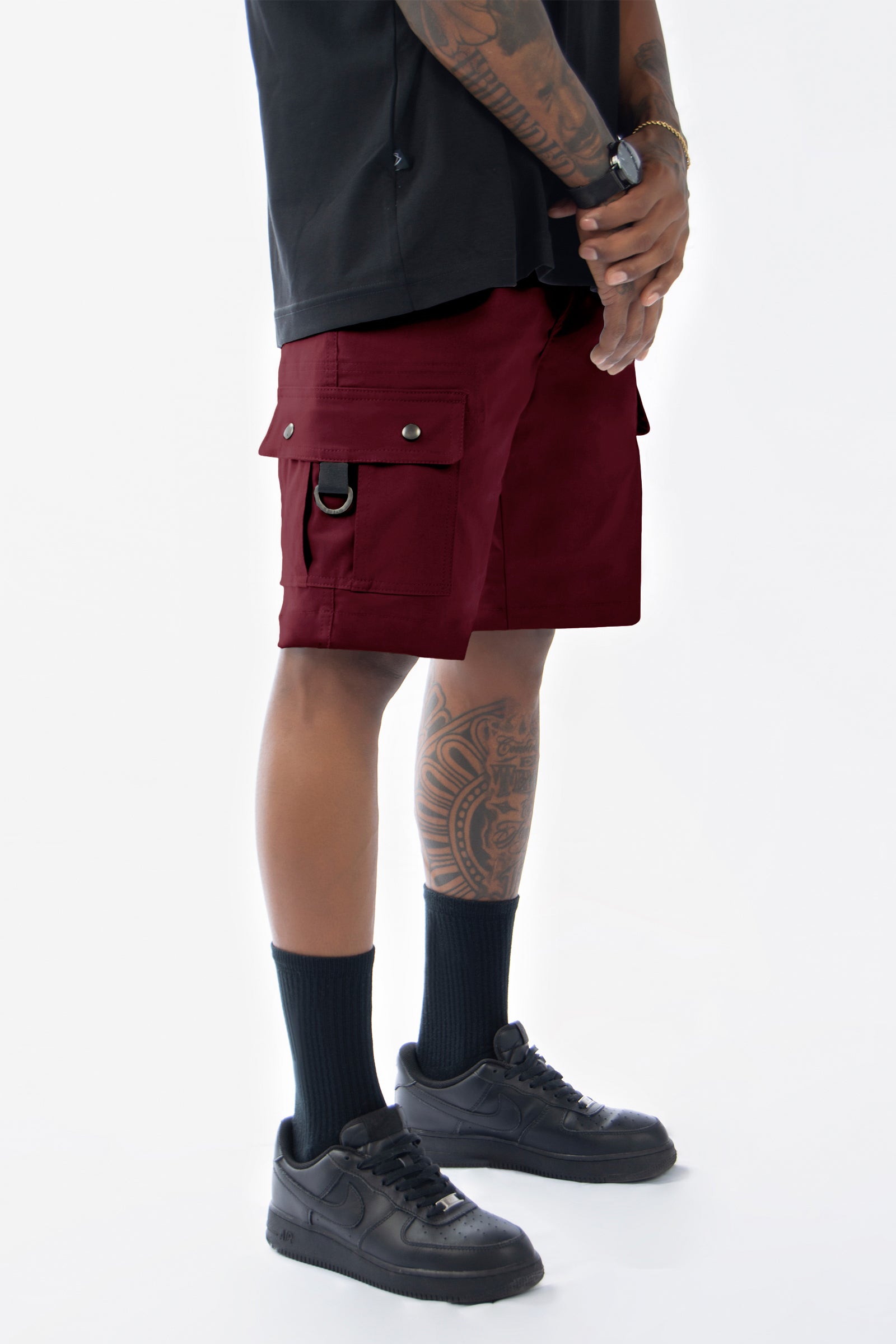 Short Cargo Xpand – Classic Fit, Wine