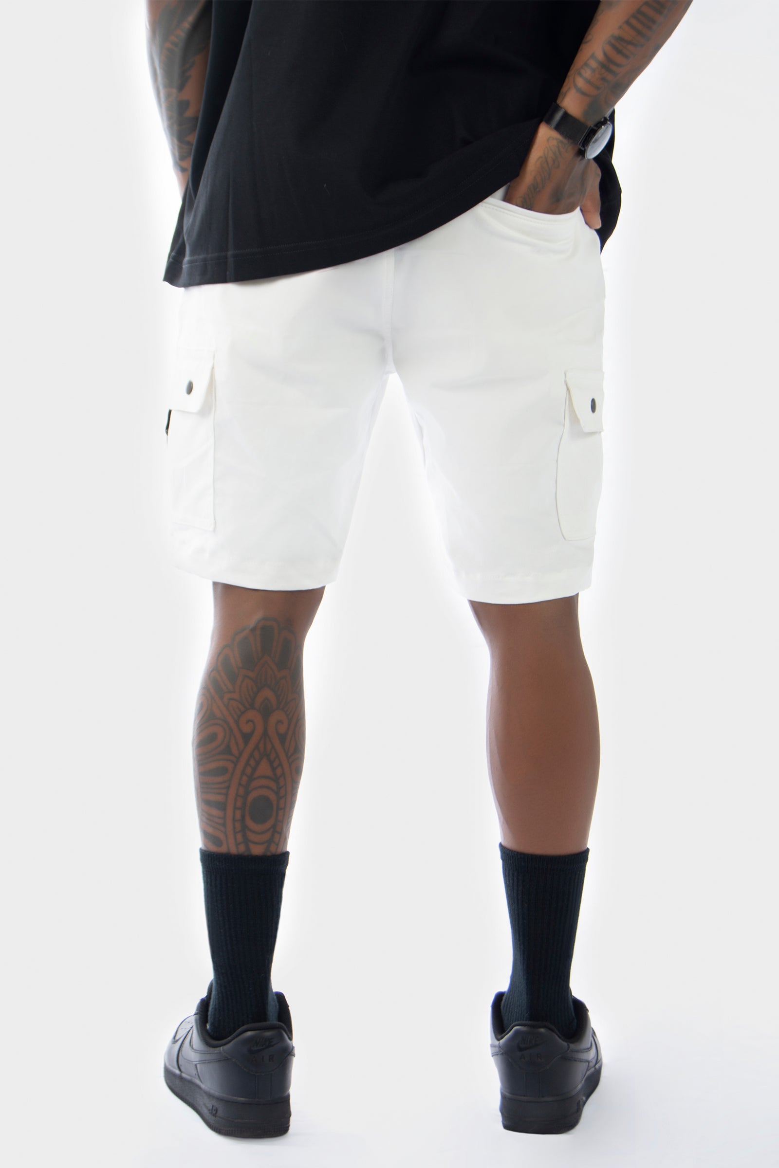 Short Cargo Xpand – Classic Fit, White