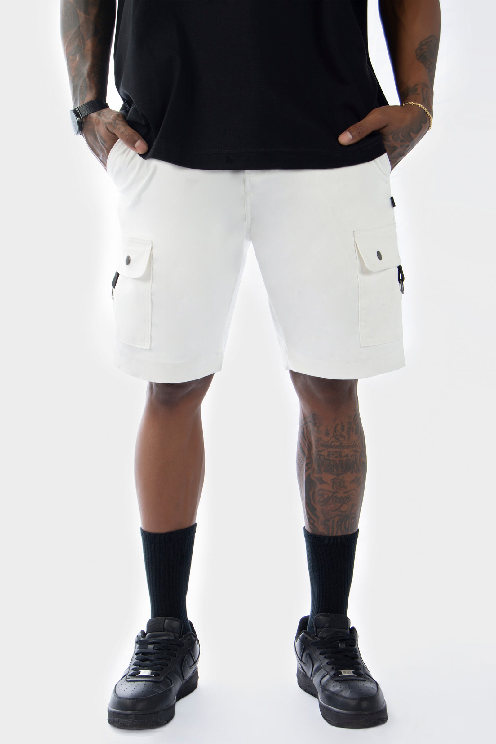 Short Cargo Xpand – Classic Fit, White