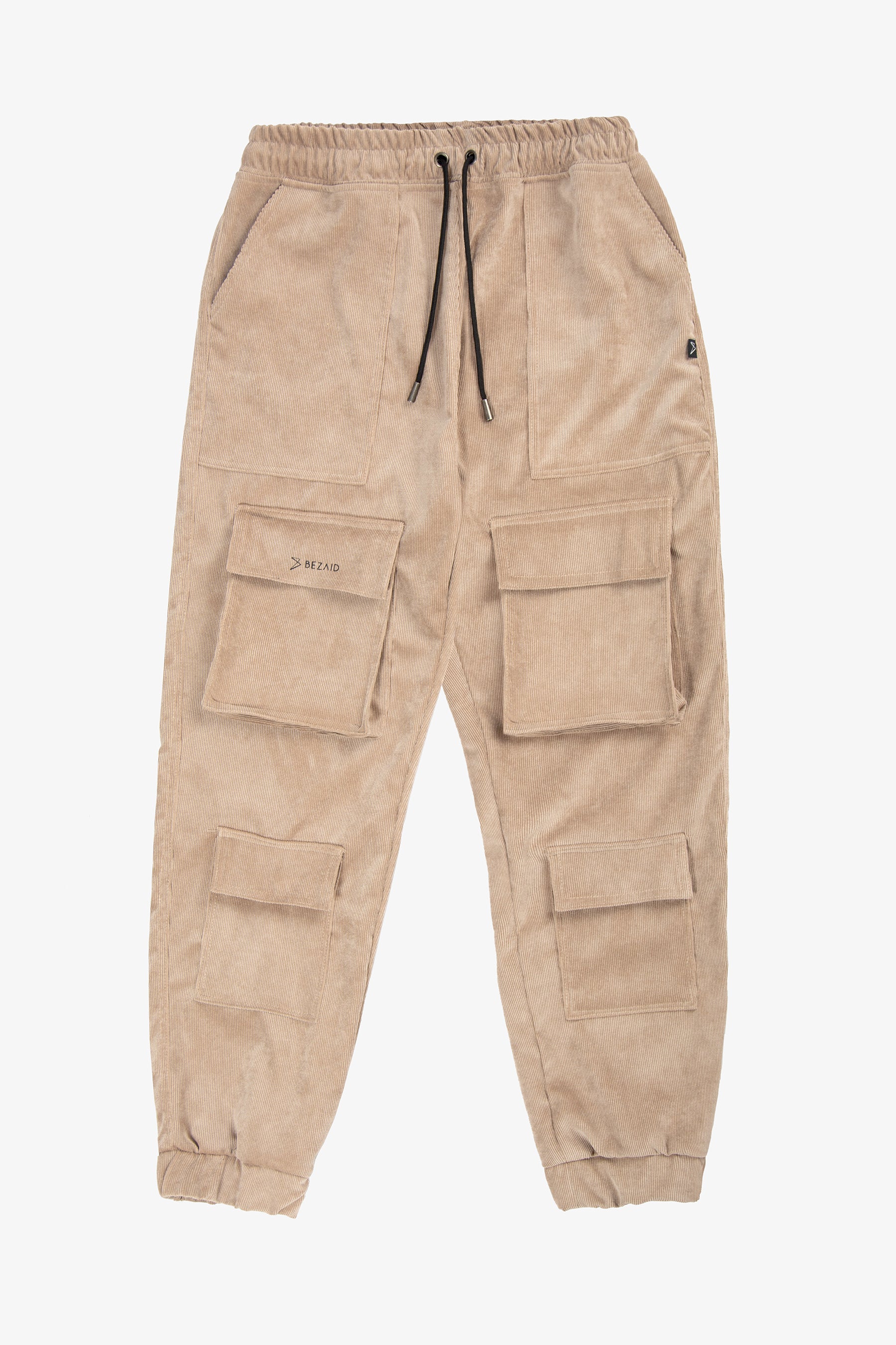 Jogger Cargo Corduroy - Tapered Fit, Beige
