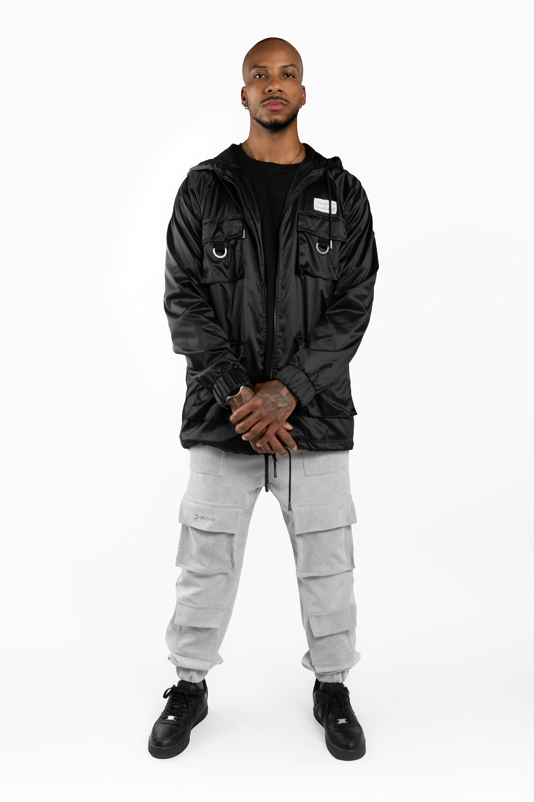 Jogger Cargo Corduroy - Tapered Fit, Grey