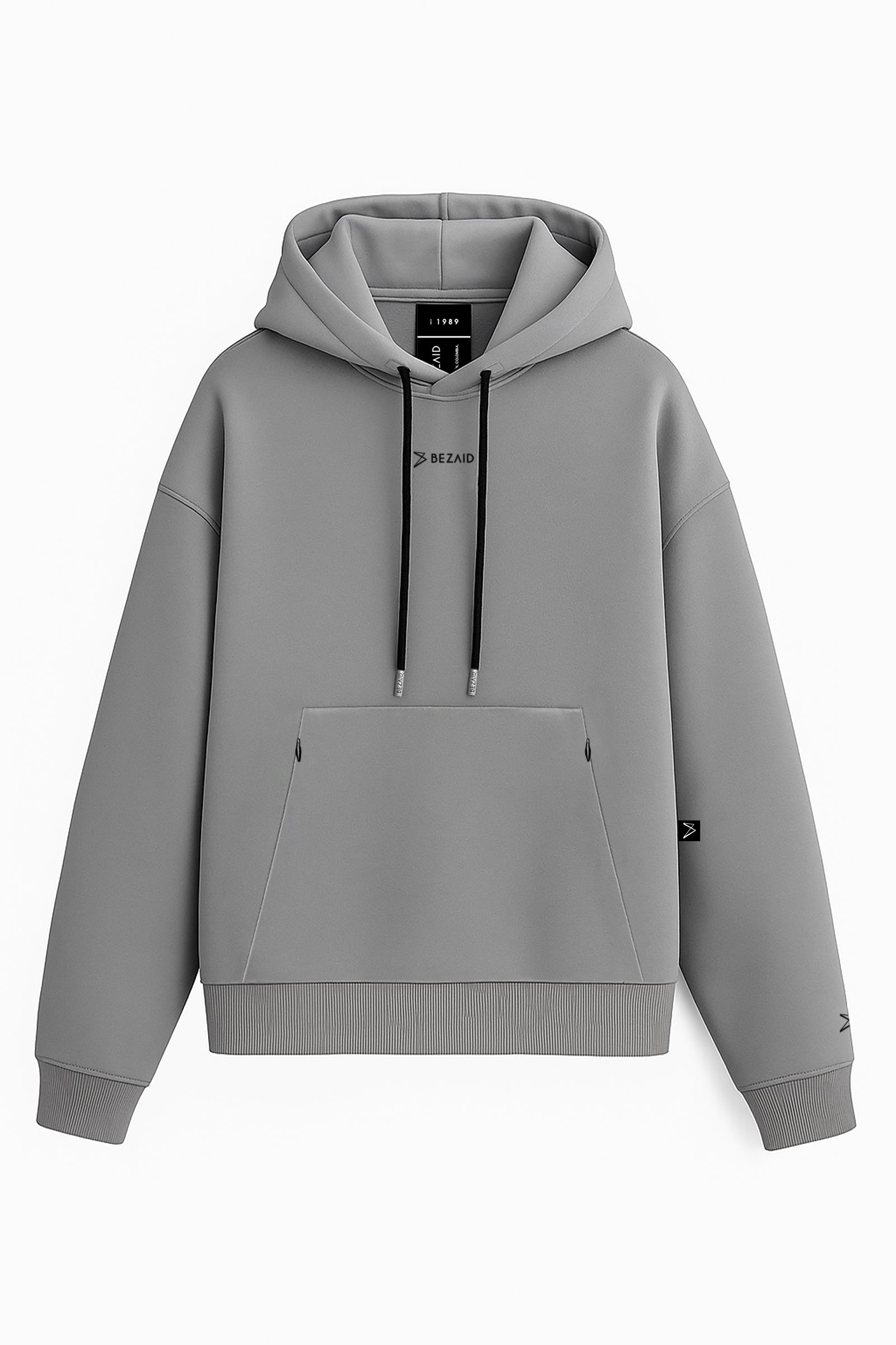 Hoodie Basic Stiff – Classic Fit, Grey