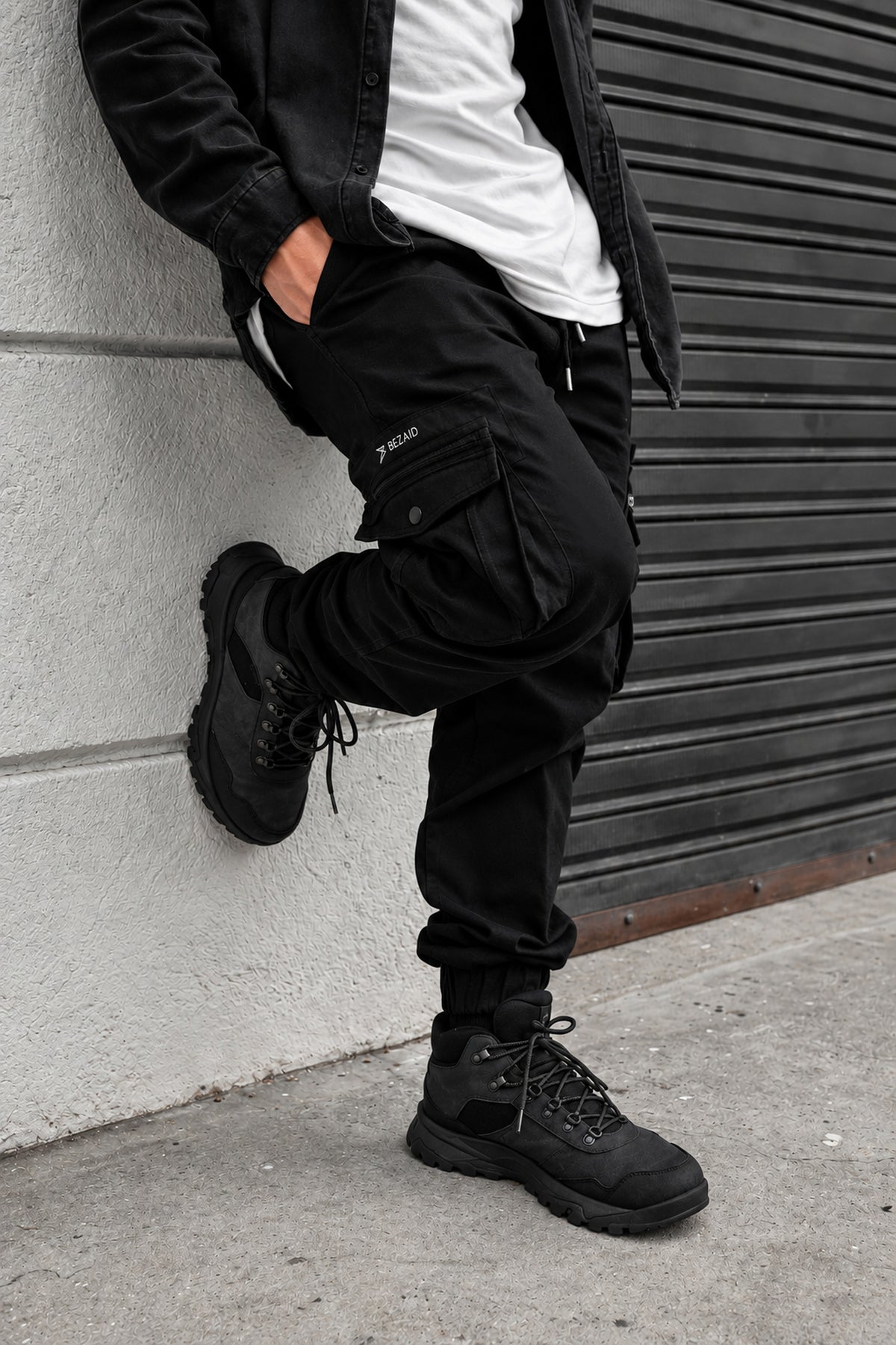 Jogger Cargo Xpand - Tapered Fit, Black